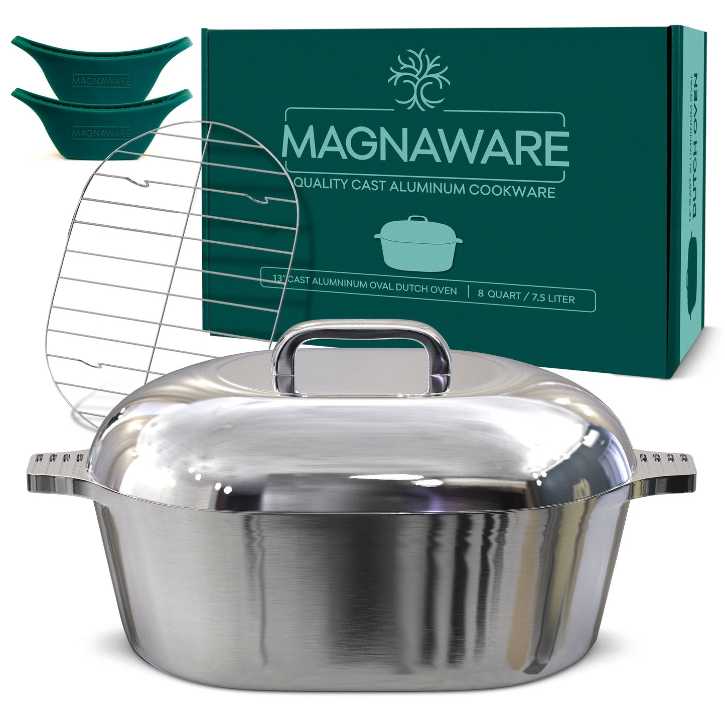 Oval Dutch Oven with Lid: 10 quart