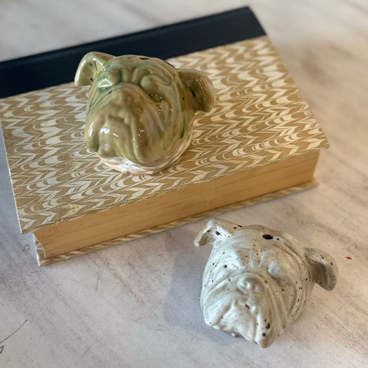 Pottery Bulldog Head