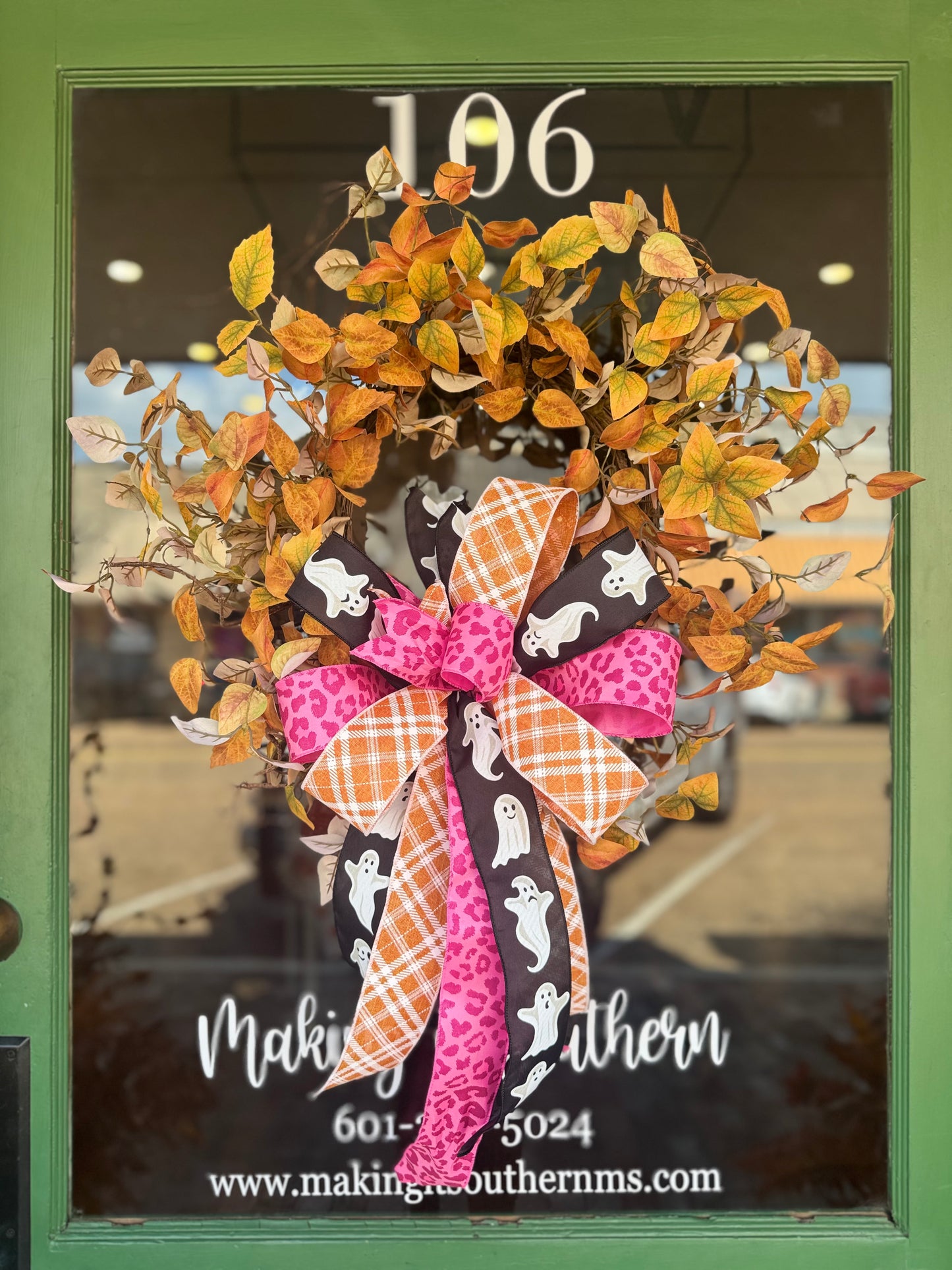Pink Leopard Ghost Bow