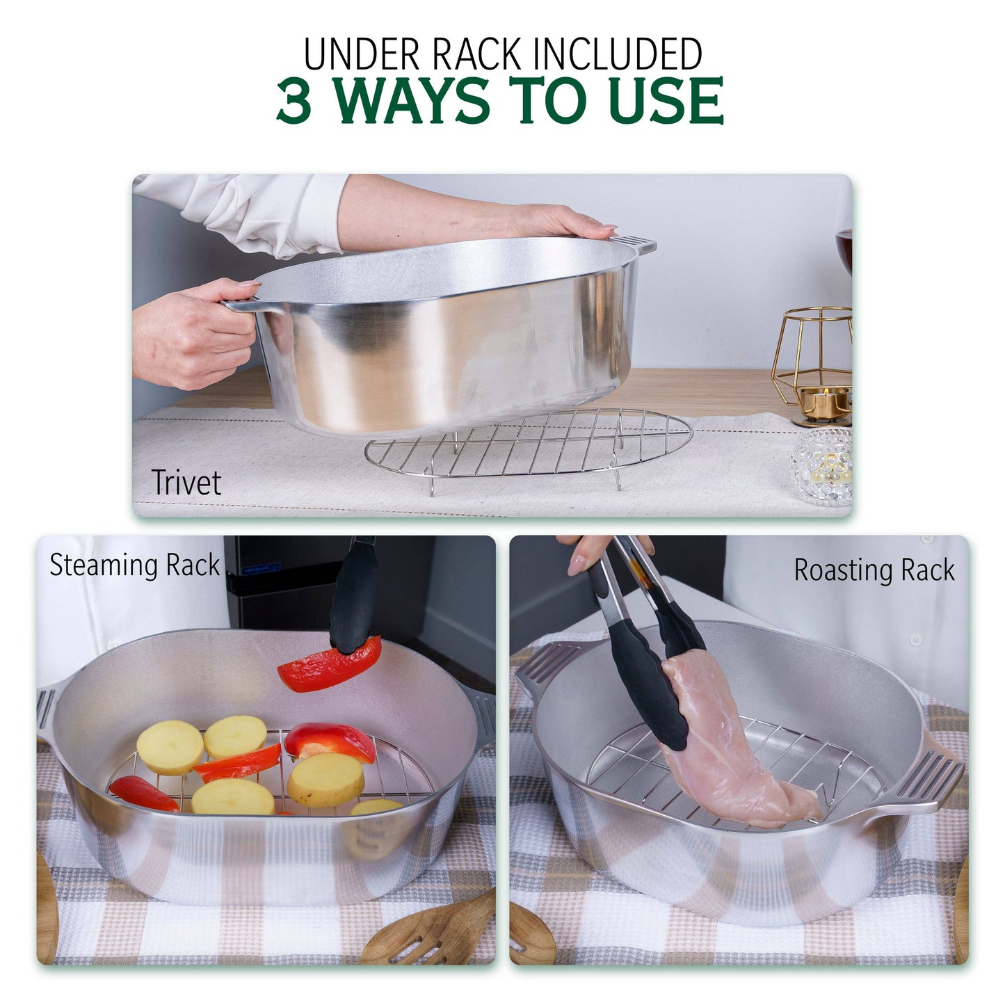 Oval Dutch Oven with Lid: 10 quart