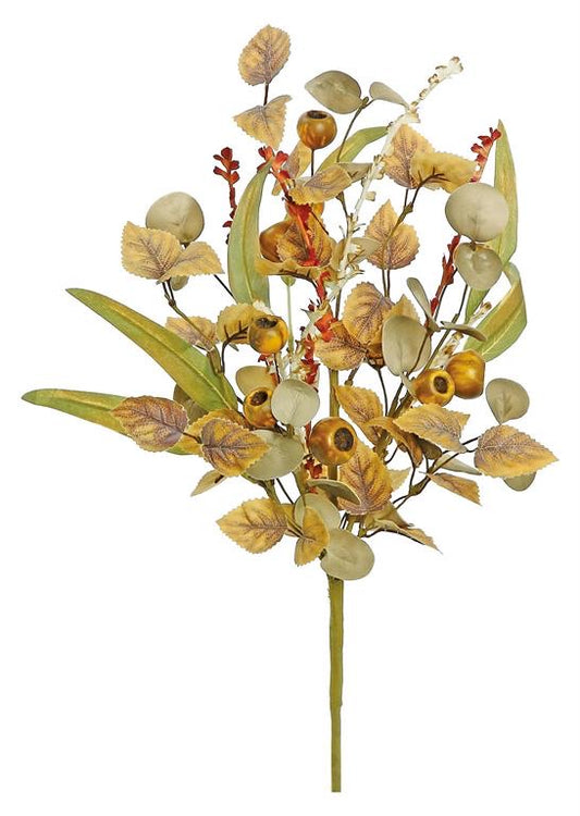 AUTUMN BEECH LEAF & CRATER BERRY BUSH, 21”