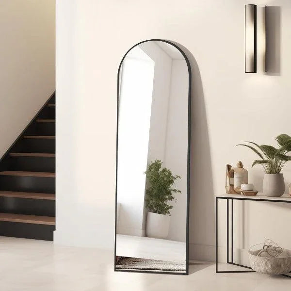 MELOMOIR Arched Full Length Mirror, Black