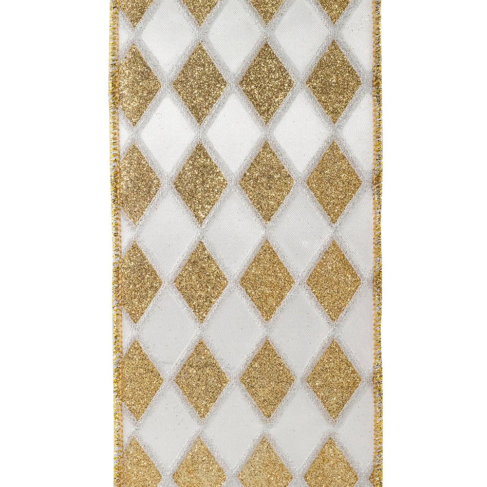 Glitter Diamond Satin Wired Edge Ribbon (Copy)