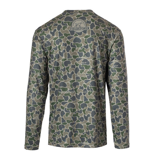 Youth Backwoods Camo Dry-fit L/S Tee