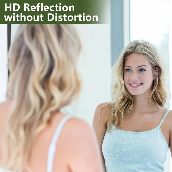 MELOMOIR Oversized Floor Mirror- Black with Tempered Glass