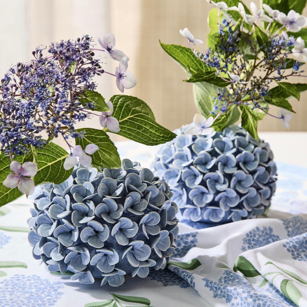 Hydrangea Bud Vases / Taper Holders
