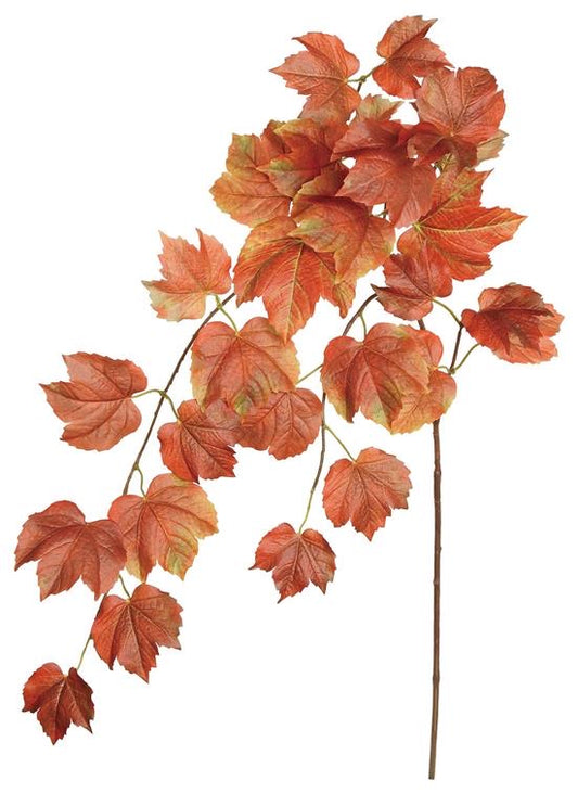 LEAF SPRAY, 29", BURGUNDY/RUST
