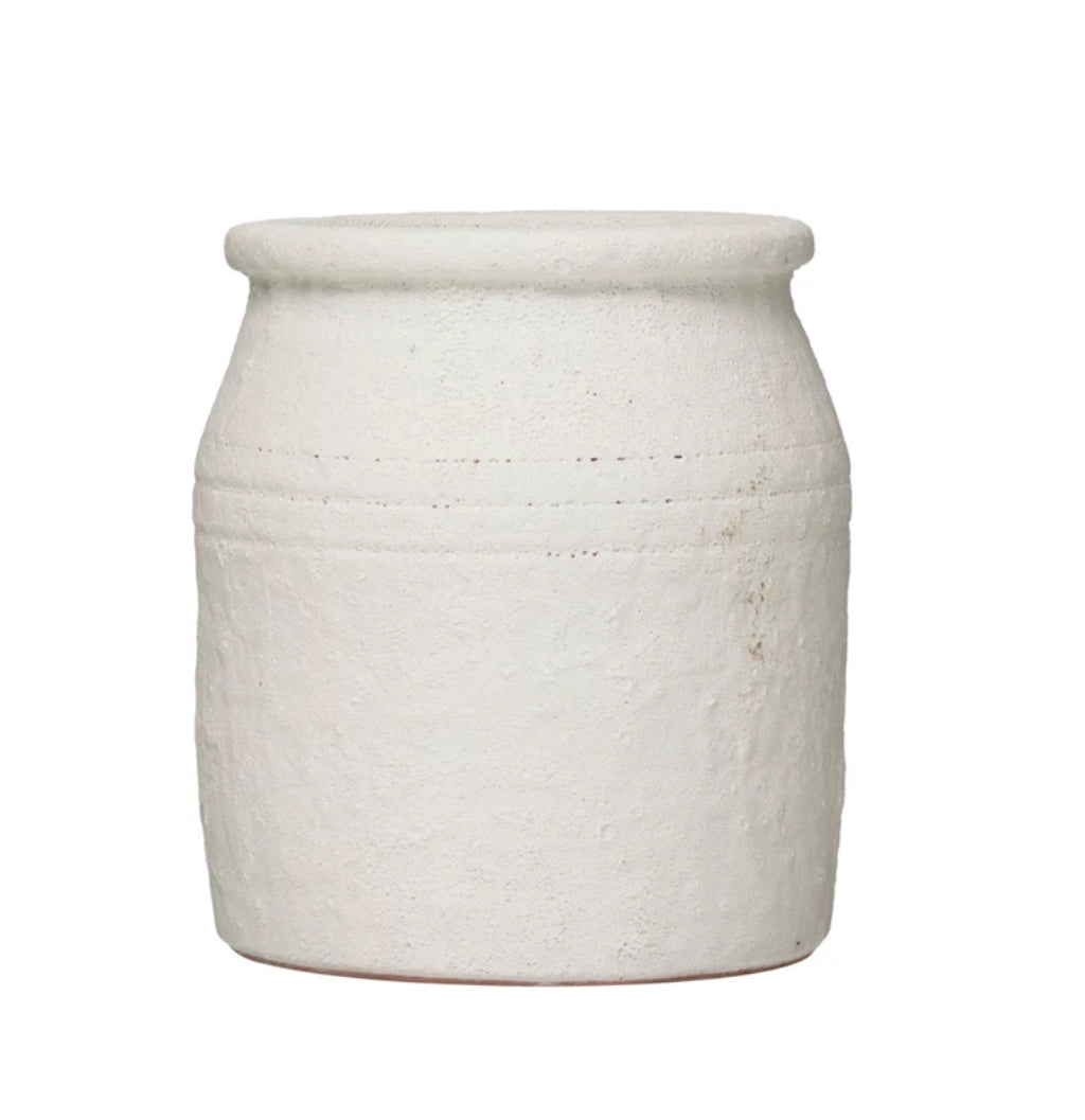 Distressed Coarse Terracotta Crock