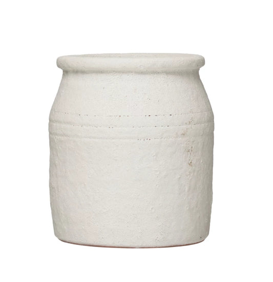 Distressed Coarse Terracotta Crock