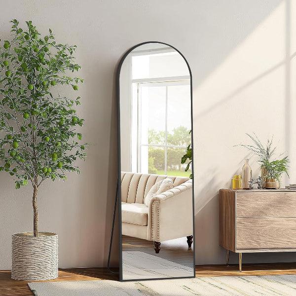 MELOMOIR Arched Full Length Mirror, Black
