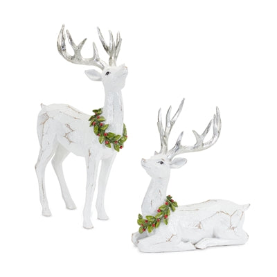 White Resin Deer