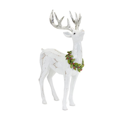 White Resin Deer