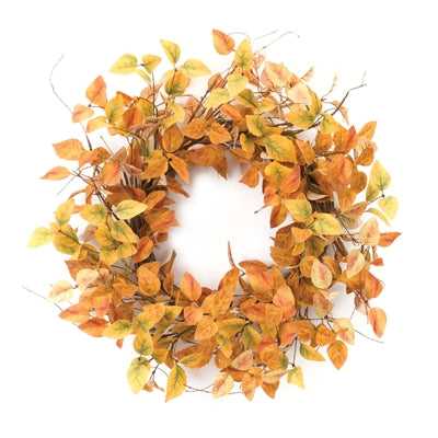 Fall Leaf Wreath 21.5”