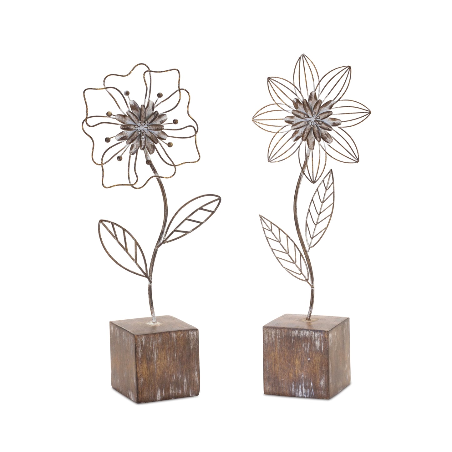 Metal/Resin Floral Decor