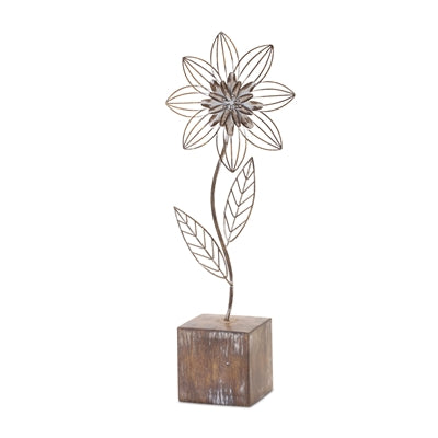 Metal/Resin Floral Decor