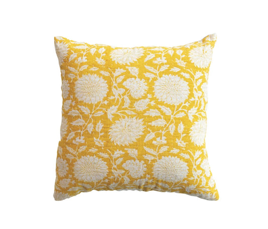 16" Square Cotton & Linen Pillow