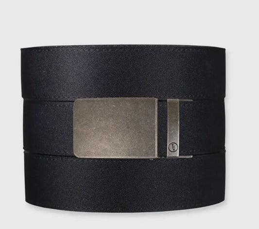 Black Canvas Belt & Gun Metal Buckle
