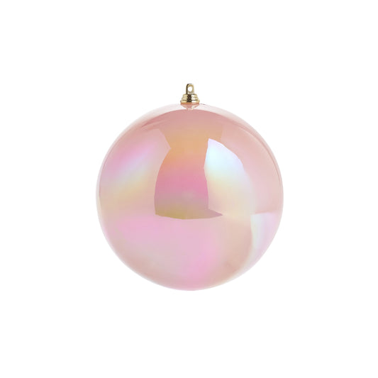 6" Iridescent Pink Ball Ornament