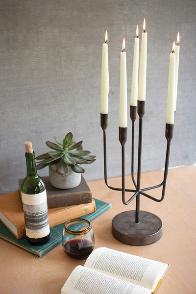 Antique Brass Candelabra