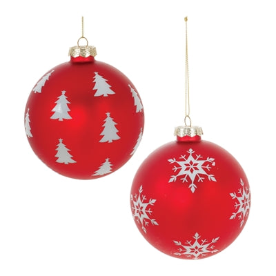 Ball Ornament- Tree/Snowflake