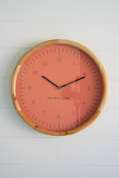 One Day At a Time Wall Clock, 16”