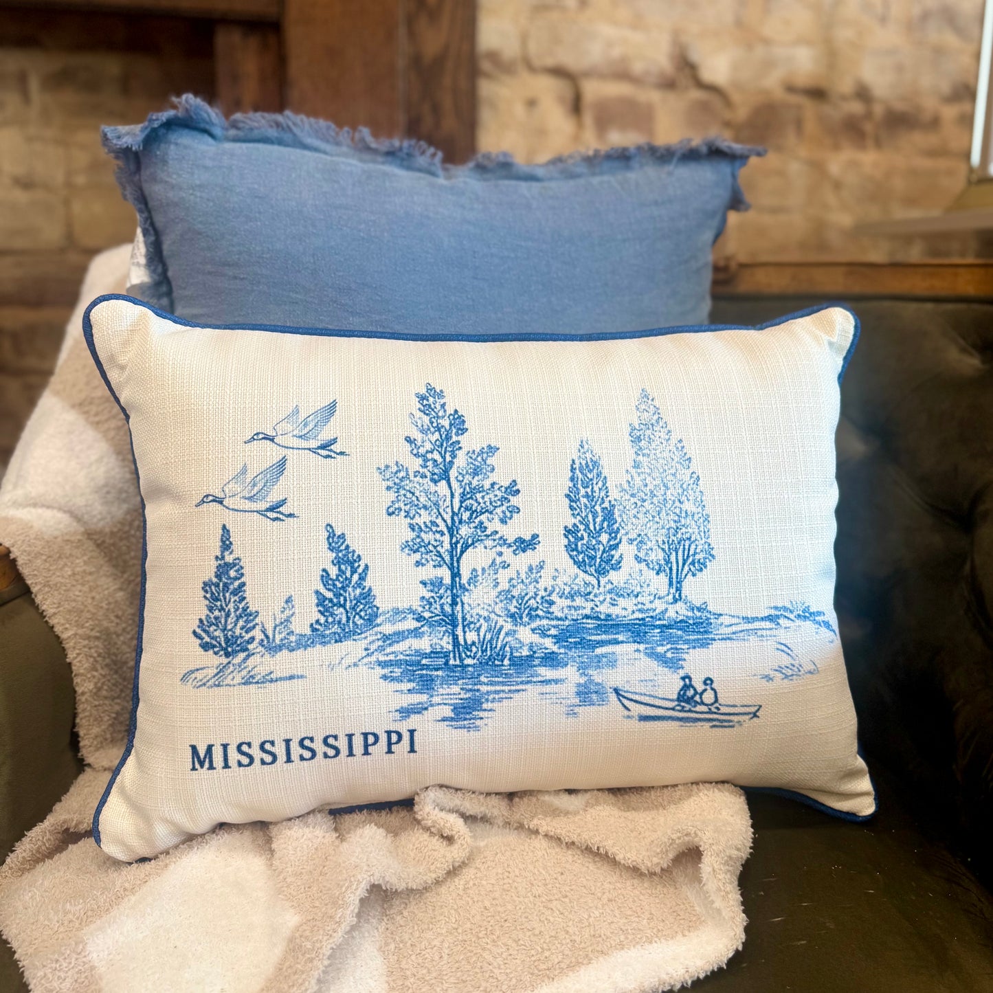 Blue Canoe MS Pillow