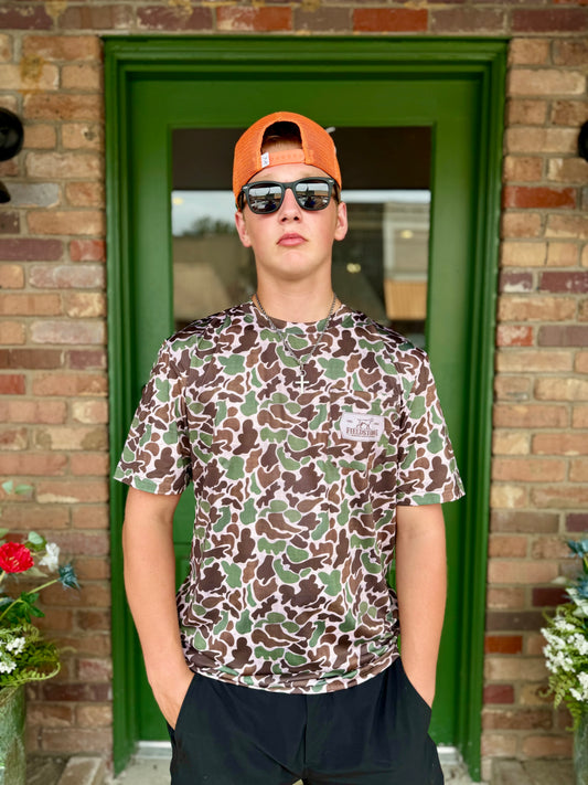 Dry-Fit Pocketed Camo Tee