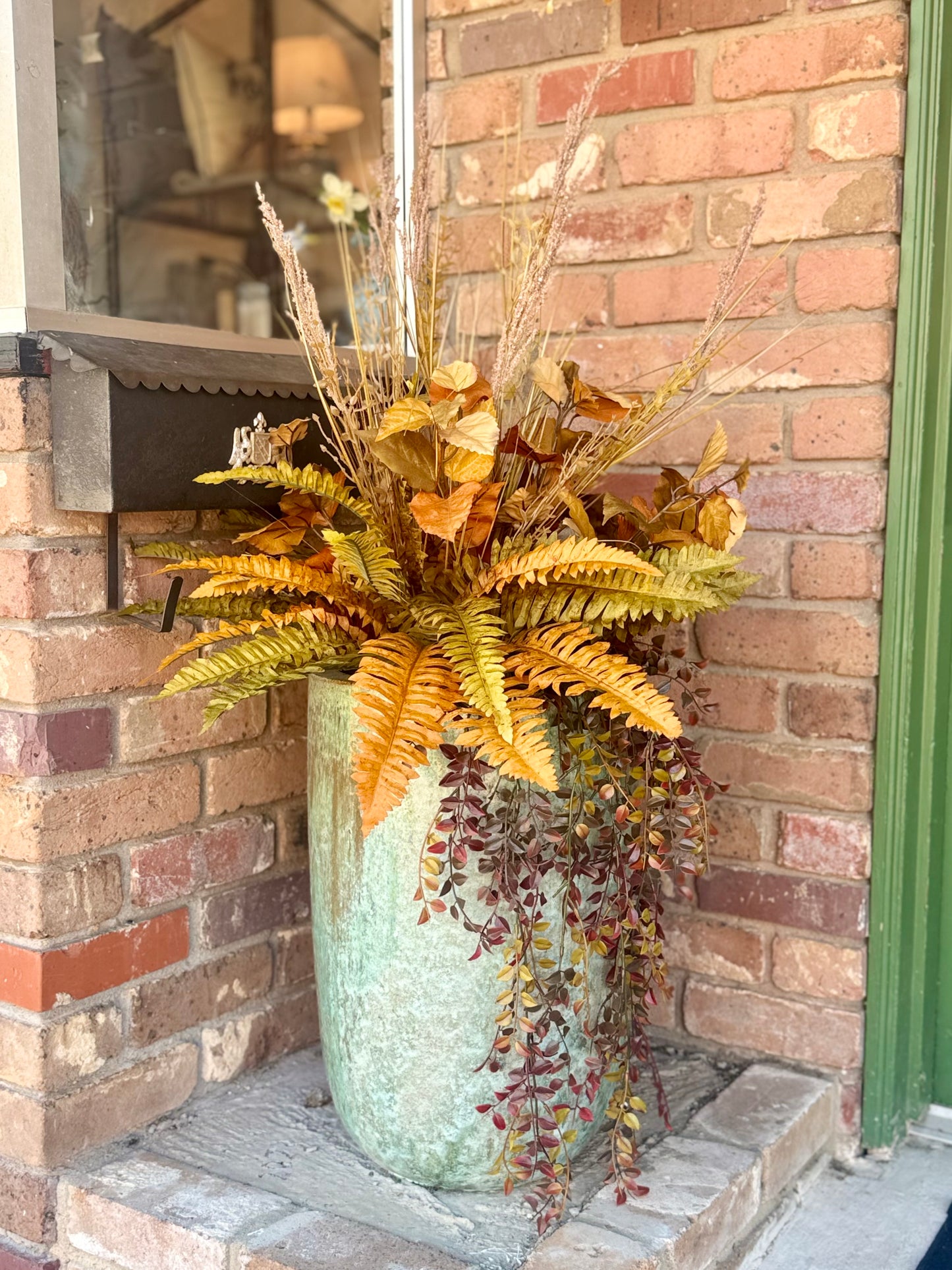 Autumn Fern Porch Pot