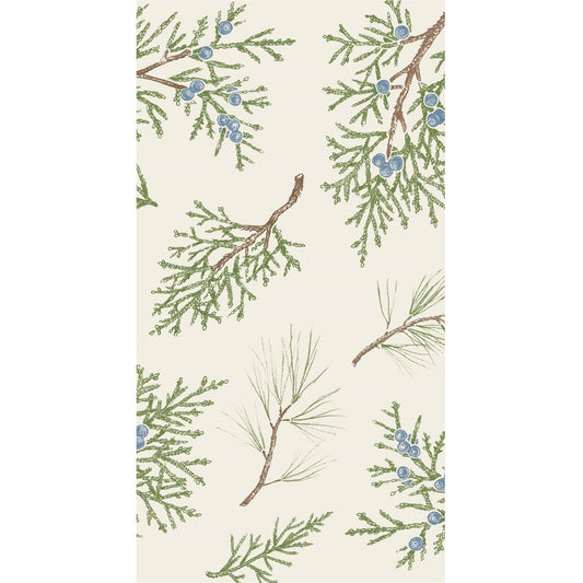 JUNIPER SPRIGS GUEST NAPKIN - PACK OF 16