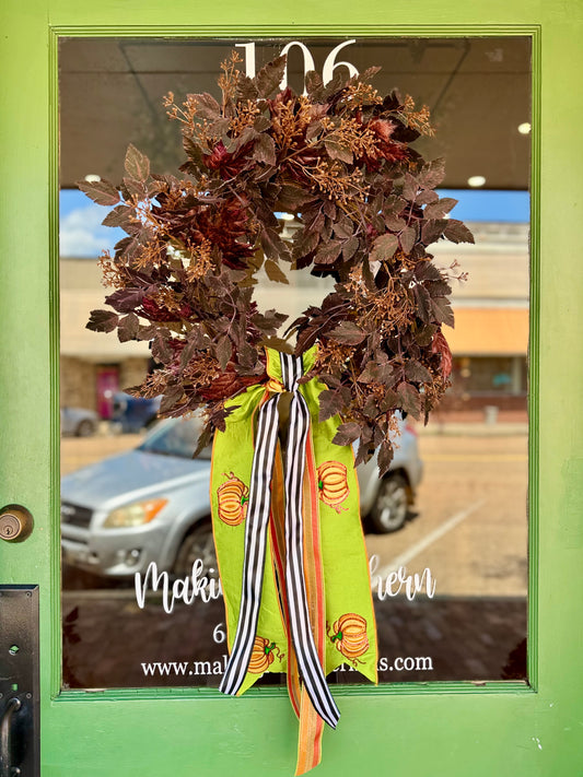Sequin Pumpkin Sash