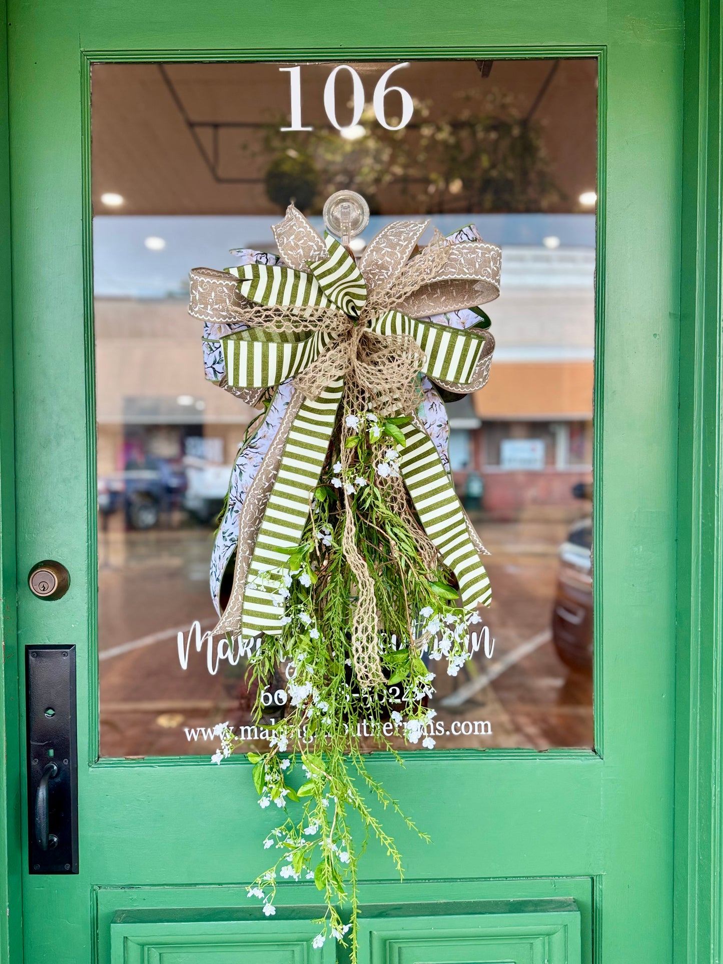 Flowering Swag with Magnolia Bow