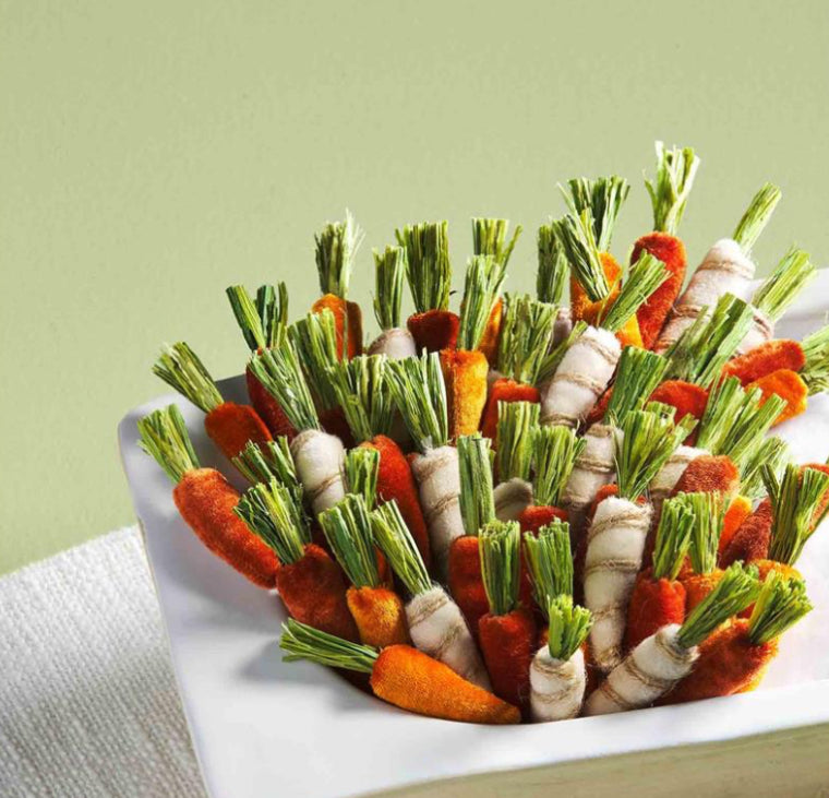 Mini Velvet Carrots Set