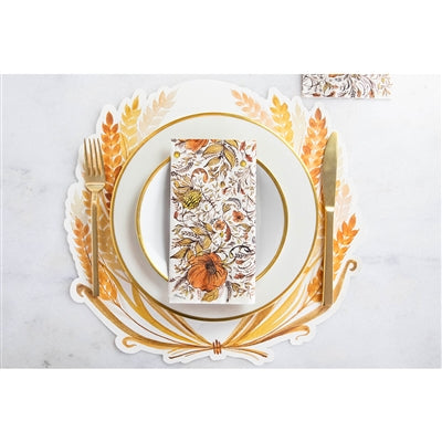 Die-Cut Golden Harvest Placemat- Pad of 12