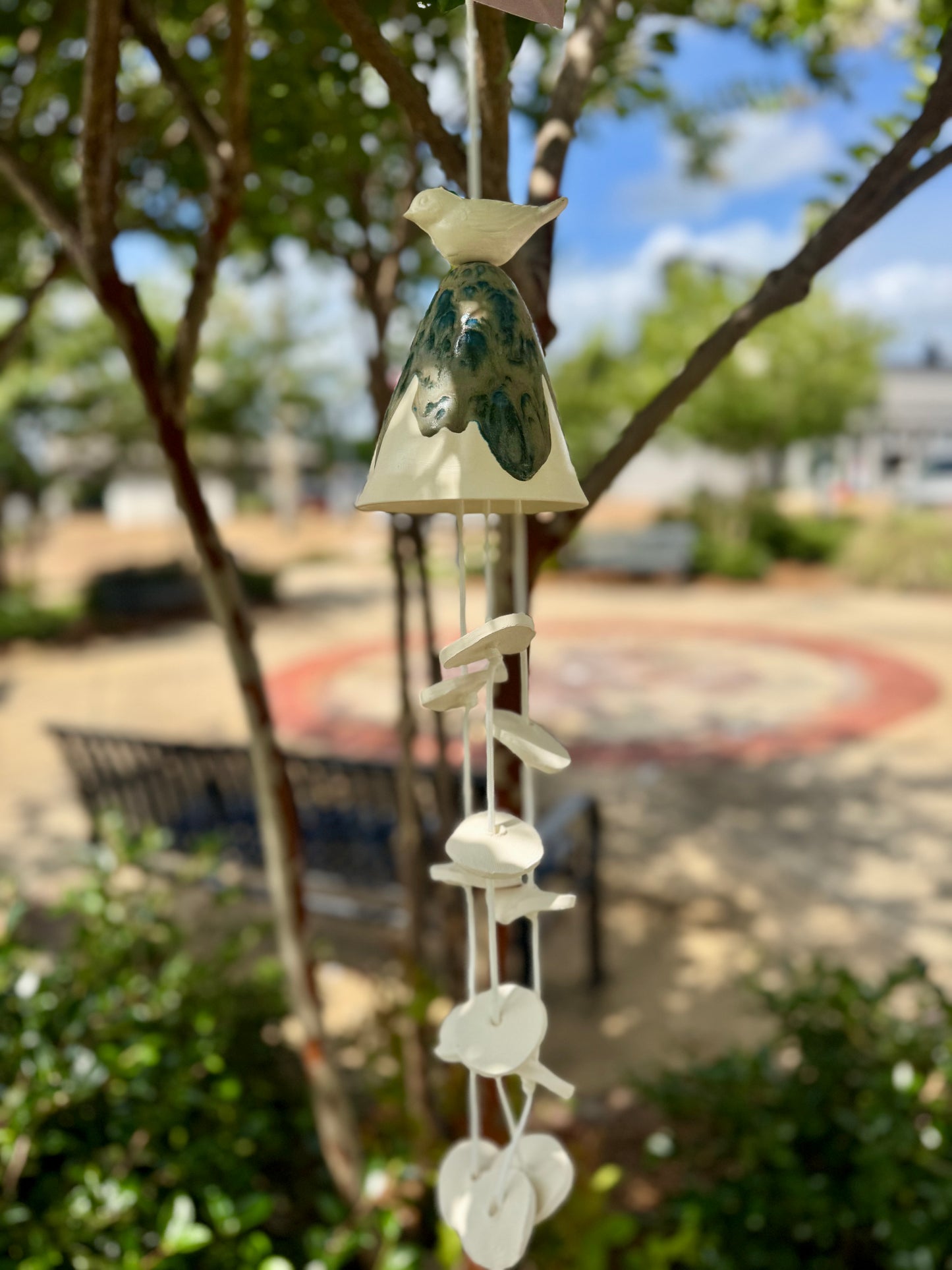 Pottery Chime- Single Large Mushroom/Bird (LOCAL PICKUP)