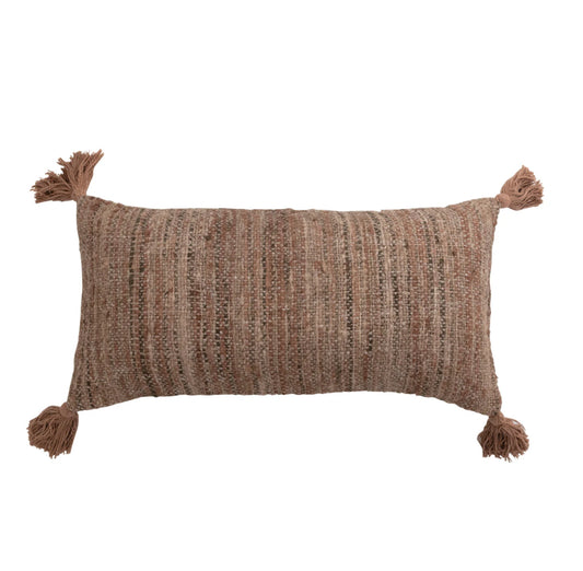 28" x 14" Woven Lumbar Pillow