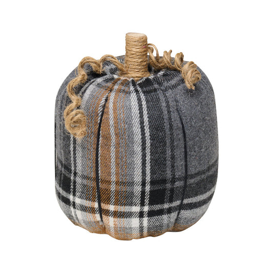 Brown/White/Tan Flannel Pumpkin