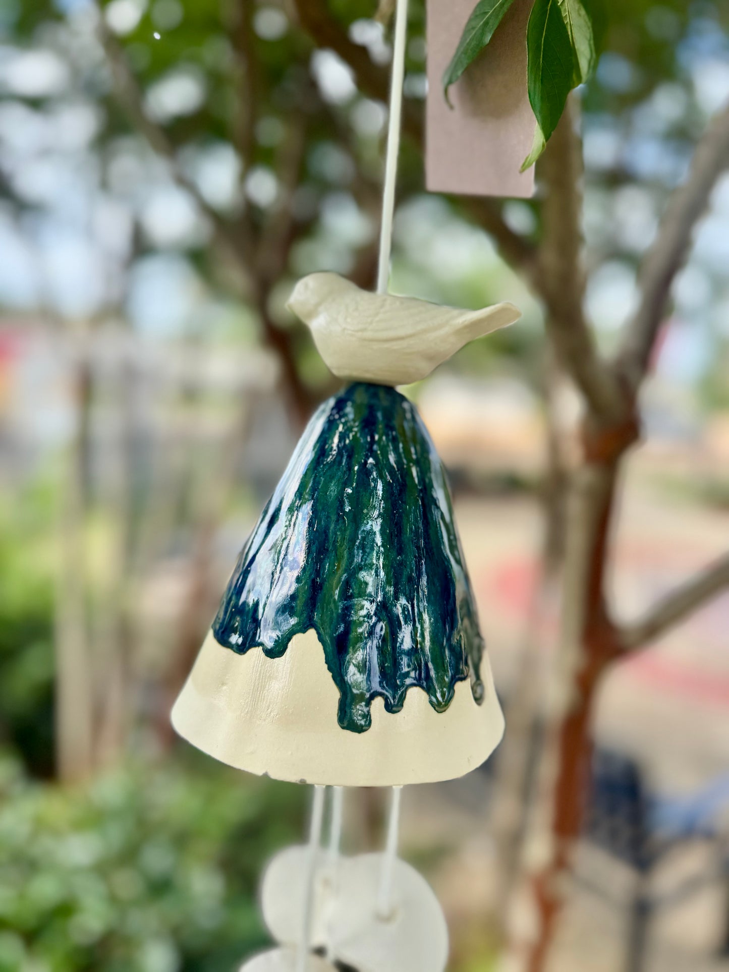 Pottery Chime- Single Large Mushroom/Bird (LOCAL PICKUP)