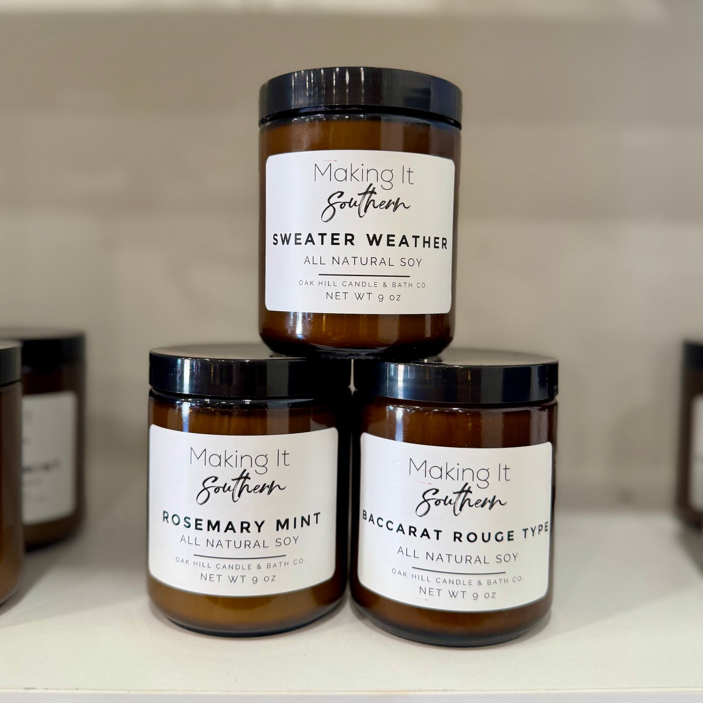 Natural Soy Candles, 8 oz.