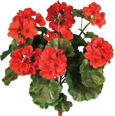 GERANIUM BUSH, UV PROOF, 17", RED