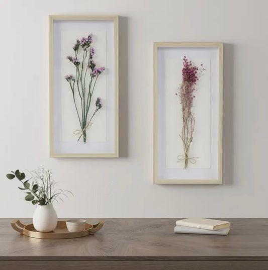 Floral Shadowbox Wall Art