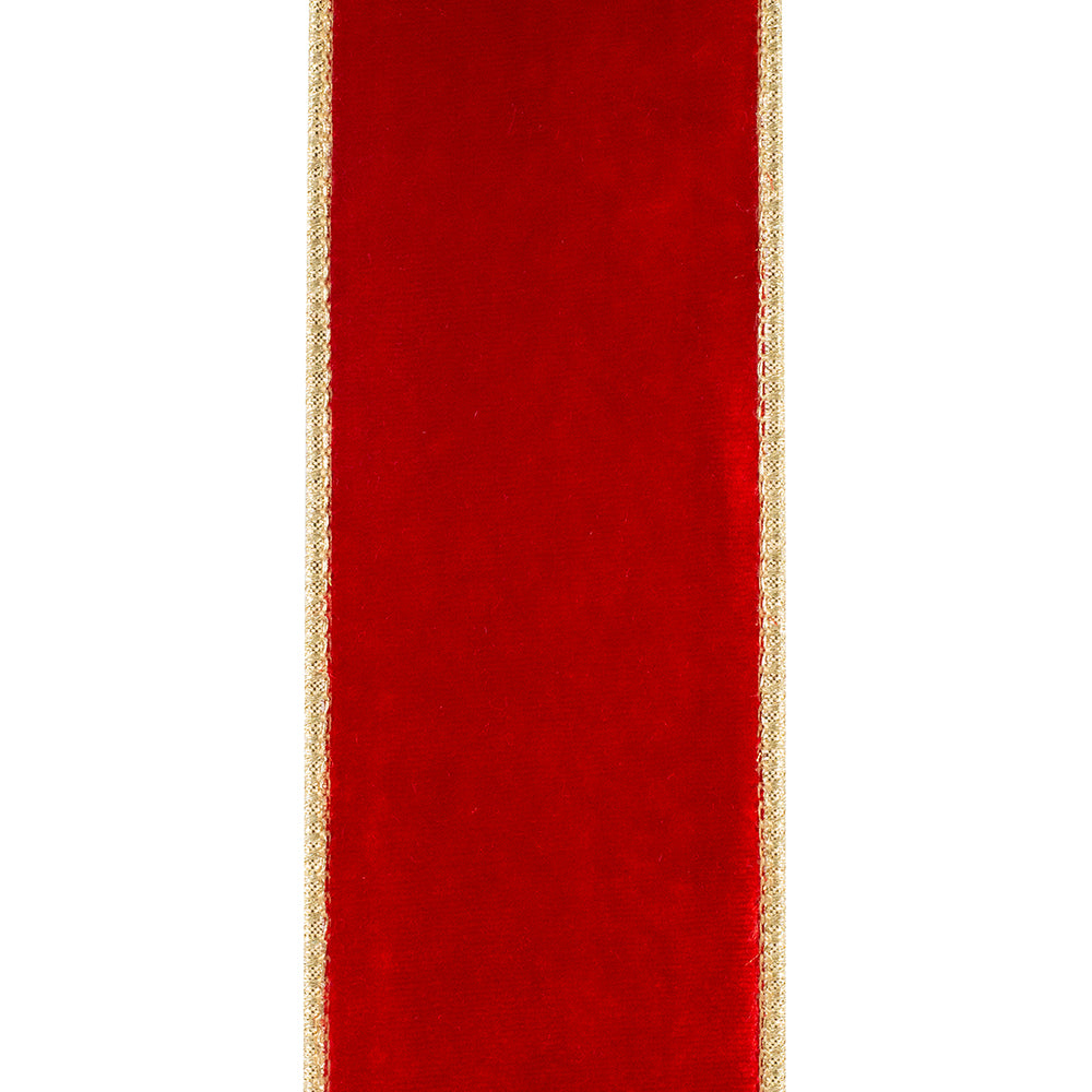 Red/Gold 2.5” Wired Edge Ribbon (Copy 2)