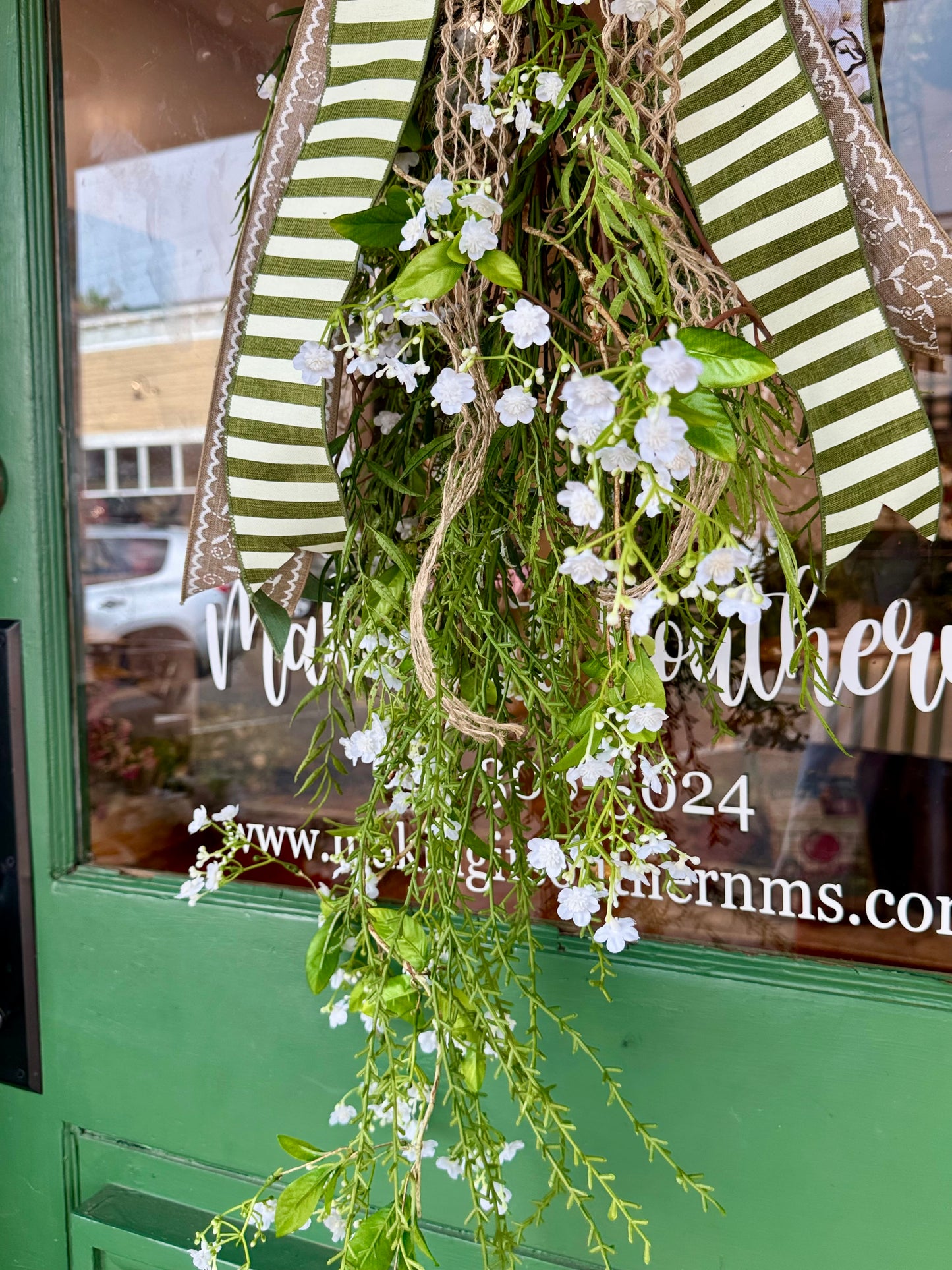 Flowering Swag with Magnolia Bow