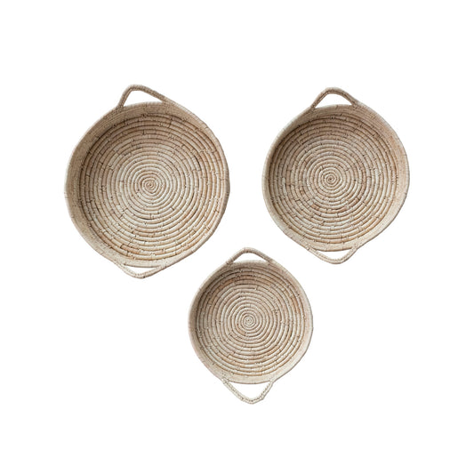 Grass & Date Leaf Baskets w/ Handles
