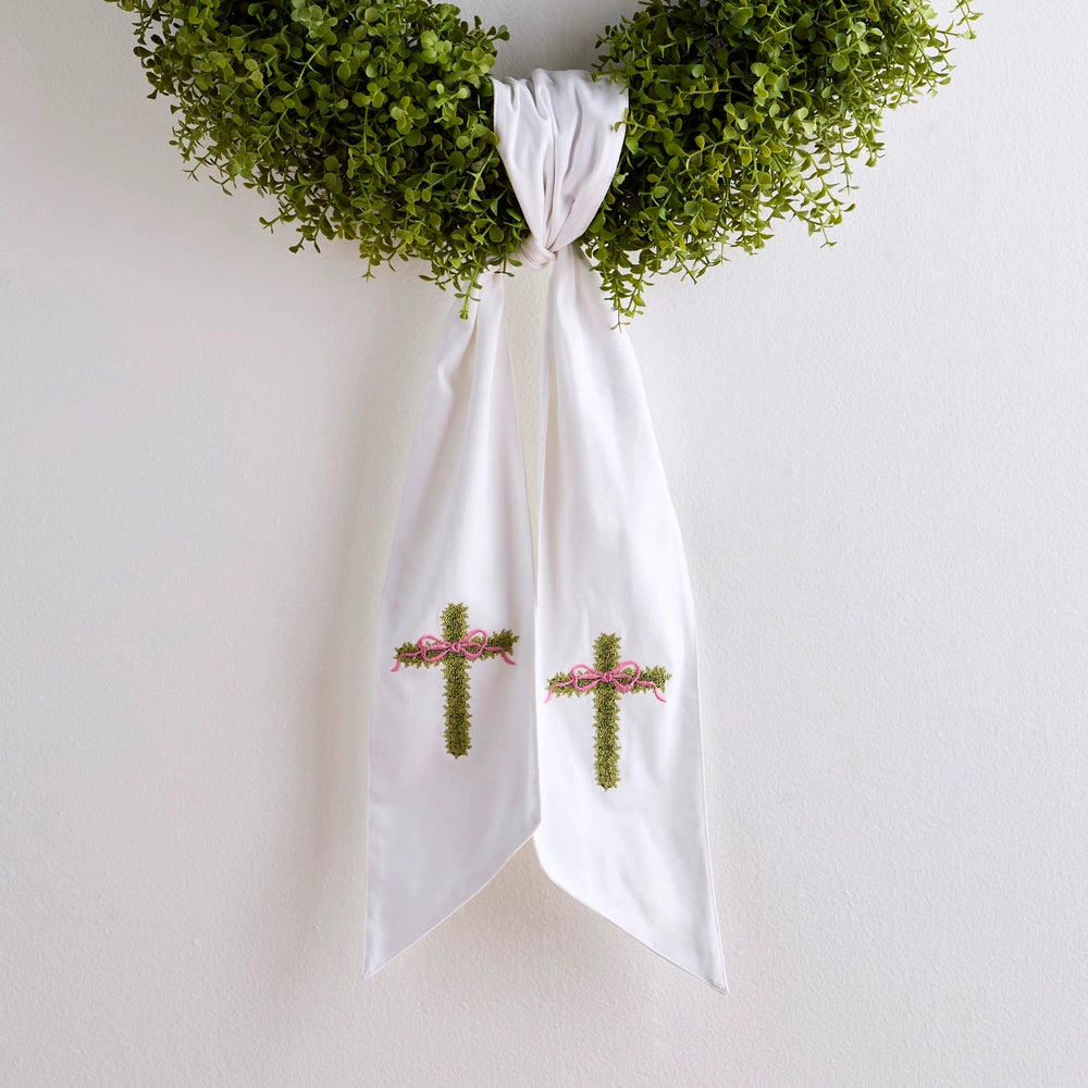 60" Cross Wreath Sash