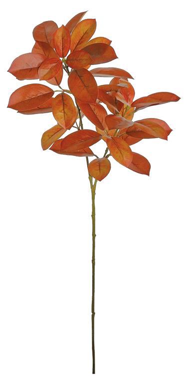 CITRUS LEAF SPRAY, 29.5", BURGUNDY/RUST