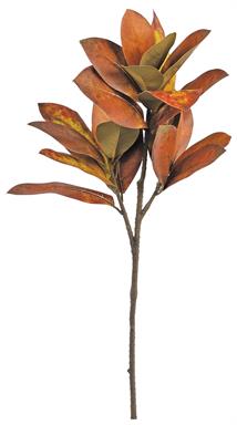 Magnolia Leaf Spray- Orange/Gold