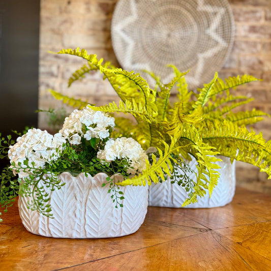 Ceramic Leaf Planter