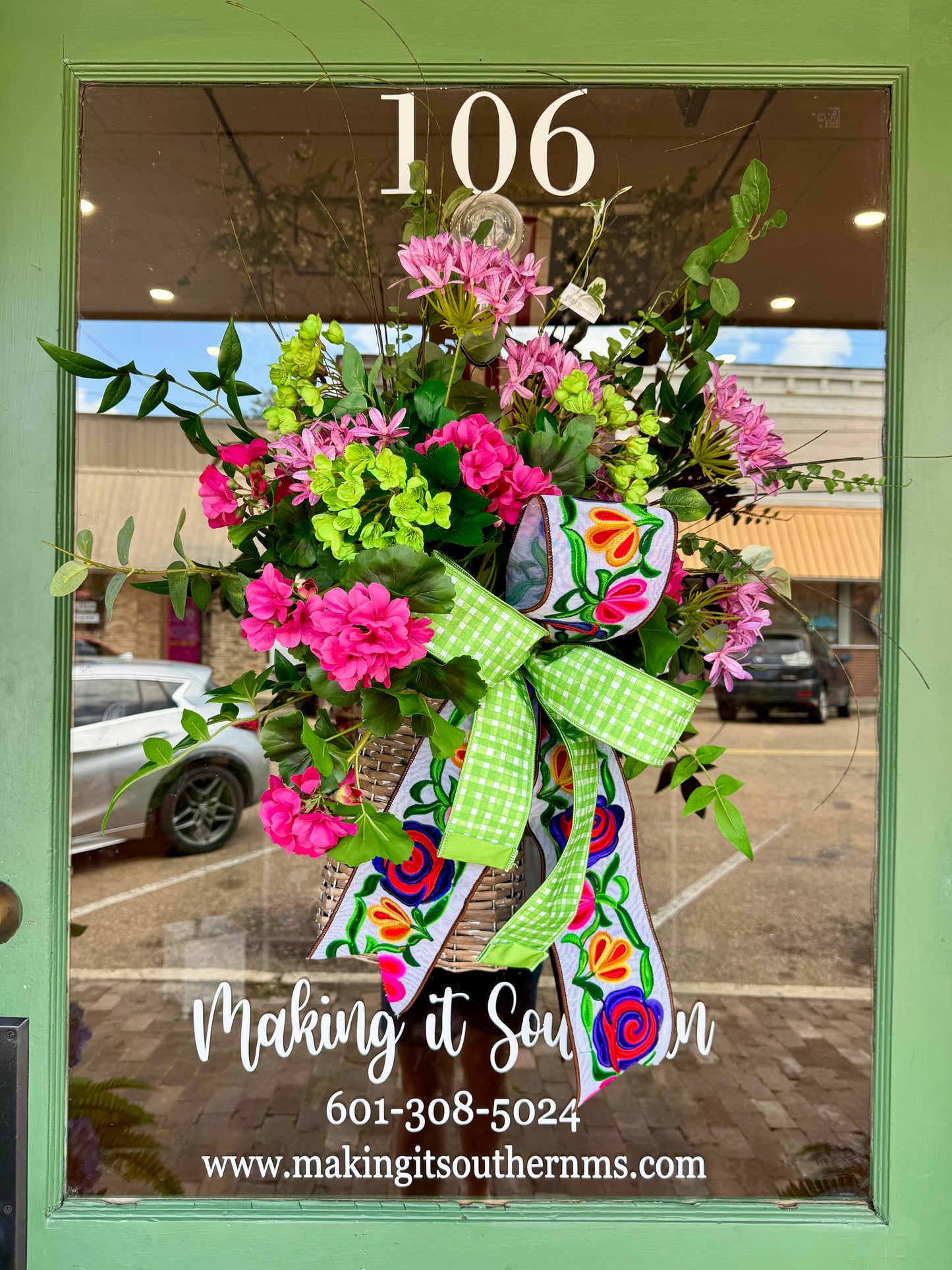 Pink Door Basket