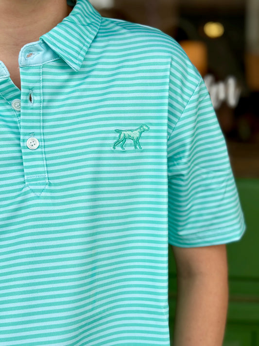 Toddler Signature Performance Polo- Seafoam