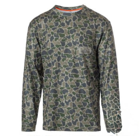 Backwoods Camo Dry Fit L/S